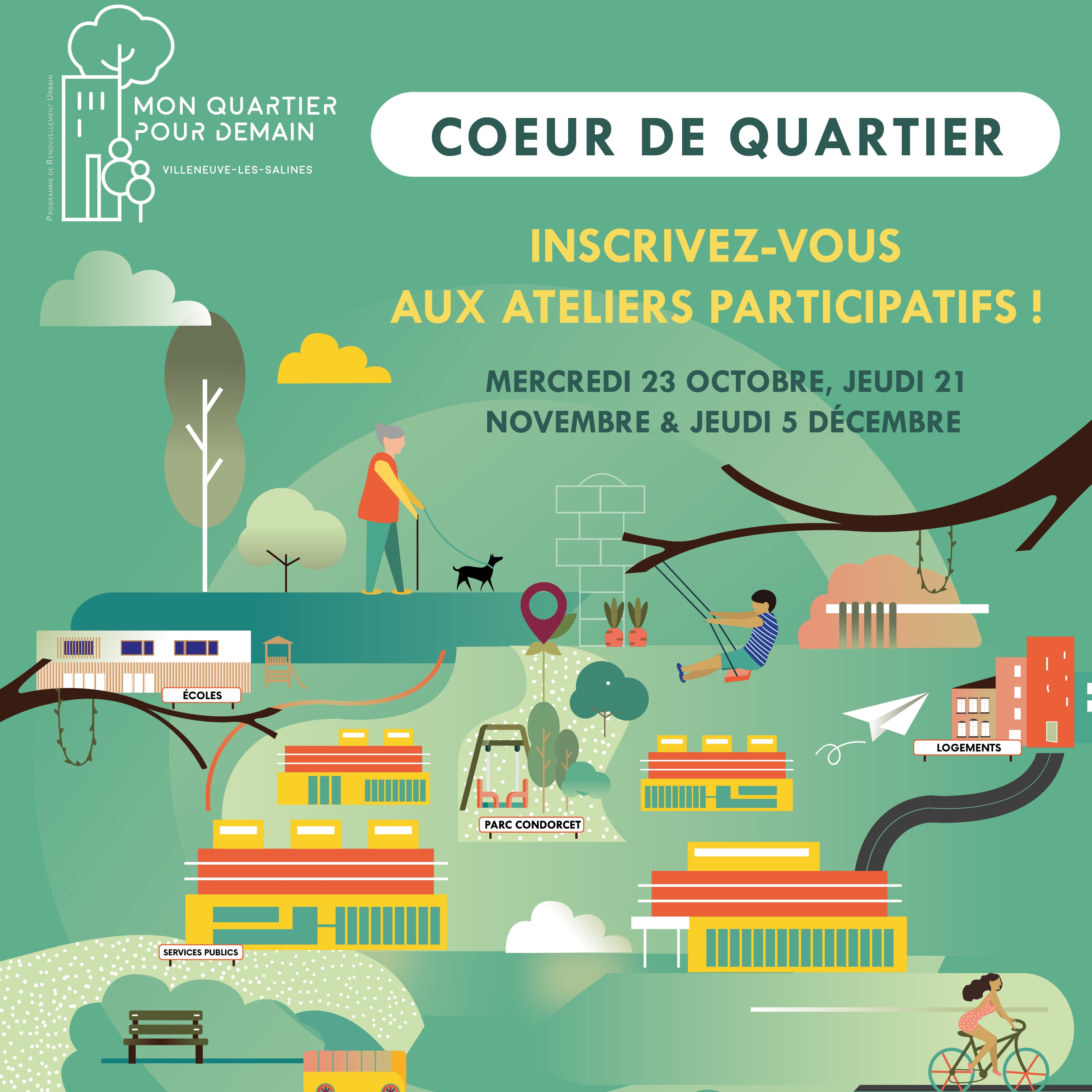 Cœur de quartier : 3 ateliers pour réfléchir le projet ensemble